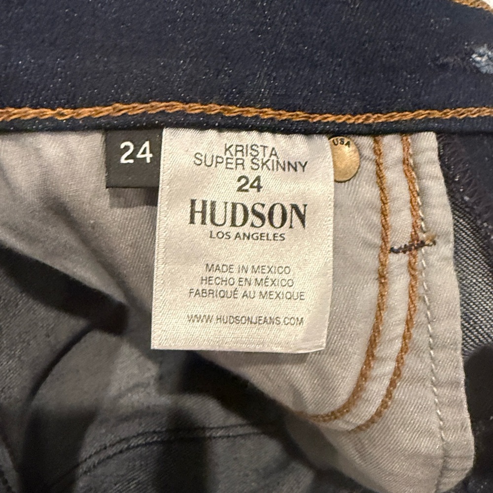hudson krista super skinny shark bite dark wash - Picture 5 of 9